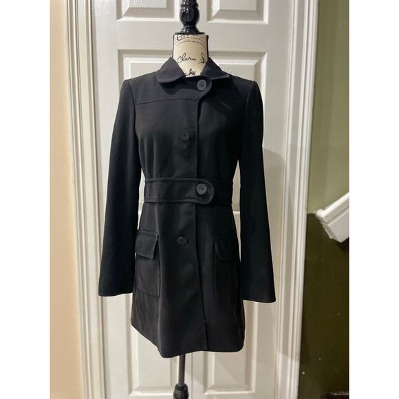 MAX STUDIO COAT BLAZER MINIMALISTIC SZ XS BLACK ELEGANT VERSATILE GOTH CORE - Picture 12 of 12